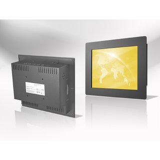 12,1 Panel Mount LED Monitor, 1024x768 700 VGA+DVI+HDMI 24V 3mm