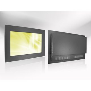 15,6 Panel Mount LED Monitor, 1366x768 1000 VGA+DVI+HDMI 12V -