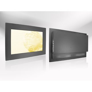 19 Panel Mount LED Monitor, 1440x900 1000 VGA+DVI+HDMI 24V -