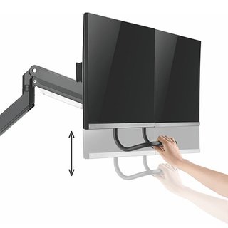 Tischhalterung 2 Monitore hhenverstellbar mit Gasdruckfeder 17-32, Xantron PRO-GS100DP