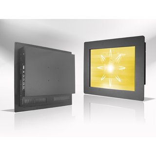 17 Panel Mount LED Monitor, 1280x1024 1000 HD-SDI 24V Resistiver Touch