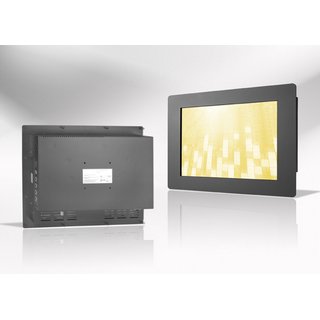 24 Panel Mount Monitor, 1920x1200 300 VGA+DVI+HDMI 24V Resistiver Touch