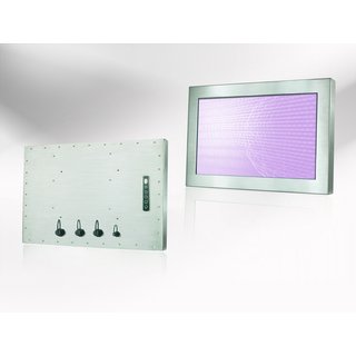 27 Chromstahl IP66 LED Monitor, 1920x1080