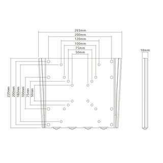 Wandhalterung fr PC und TV Monitore 23 - 42, Xantron ECO-008N