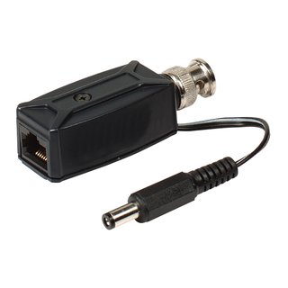 Kompakt-Balun fr ein Videosignal, Sender o. Empfnger, 1xBNC-Buchse, 1xRJ-45-Buchse