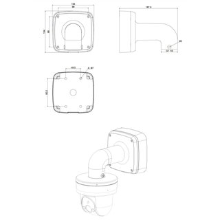 Wandhalterung fr Dome Kamera - Dahua
