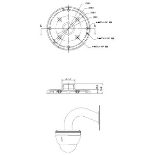 Adapter fr Dome Kamera - Dahua