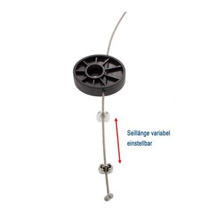 TV Wandhalterung ultraflach Seilsystem 37-70, Xantron SLIMLINE-01X