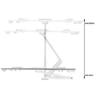 TV Wandhalterung ausziehbar ultraflach fr 32-60 weiss, Xantron SLIMLINE-A-466-W
