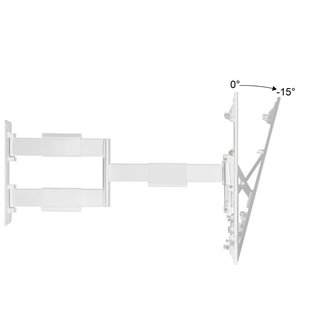 TV Wandhalterung ausziehbar ultraflach fr 32-60 weiss, Xantron SLIMLINE-A-466-W