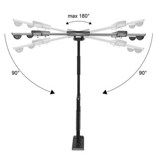 TV Wandhalterung ausziehbar ultraflach fr 32-60, Xantron SLIMLINE-A-466-B