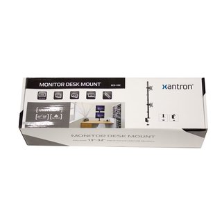 Tischhalterung fr 2 PC Monitore vertikal 13-32, Xantron ECO-V02
