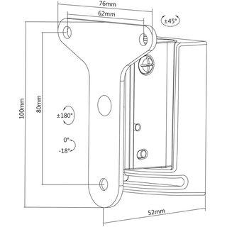 Wandhalterung fr Sonos PLAY:3, Xantron PREMIUM-SB3