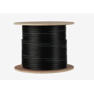 Schwarzes Multikabel - 200m Ring 75 Ohm RG59 + 2 x 0,50mm CCTV-Kabel - Dahua