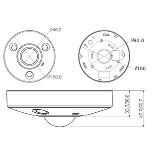 12 MP Fisheye Kamera Outdoor AI - Dahua