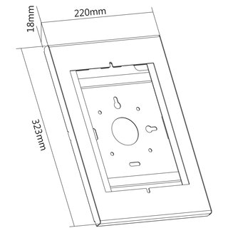 Tablet Halterung schwarz, 9.7-10.5