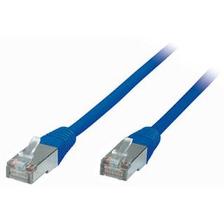 Patchkabel, Kat. 5e, F/UTP, 10,0 m, blau