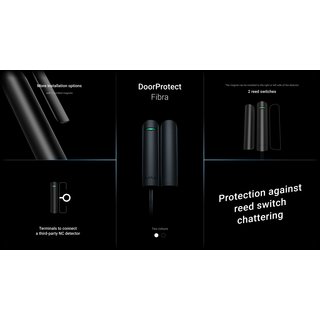 Ajax DoorProtect Plus Fibra black - 44394.21.BL130855.21.BL1