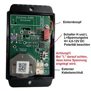 Blockschloss Adapter fr Ajax Alarm Anlagen