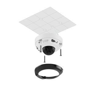 5 MP Dome Kamera Outdoor 2.8 mm white - AJAX