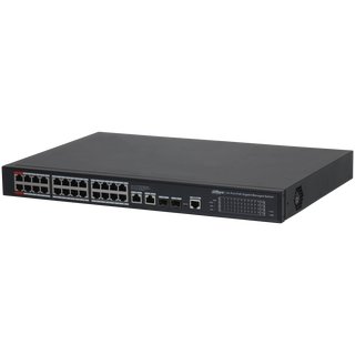 28-Port PoE Gigabit Switch managebar, 24x PoE Ausgnge, 2 SFP