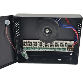 24 Volt AC 20 A Sammelnetzteil mit 18 einzelne Anschlussports