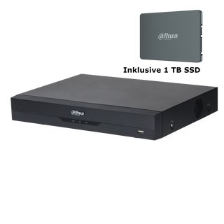 4-Kanal HD-CVI Tribrid Rekorder inkl. 1 TB SDD