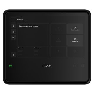 Ajax EN54 Fire Hub Jeweller Black